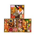 画像をギャラリービューアに読み込む, [配送 12月31日指定] プレミアム和仏伊　 三段おせち（３～４名様分）
